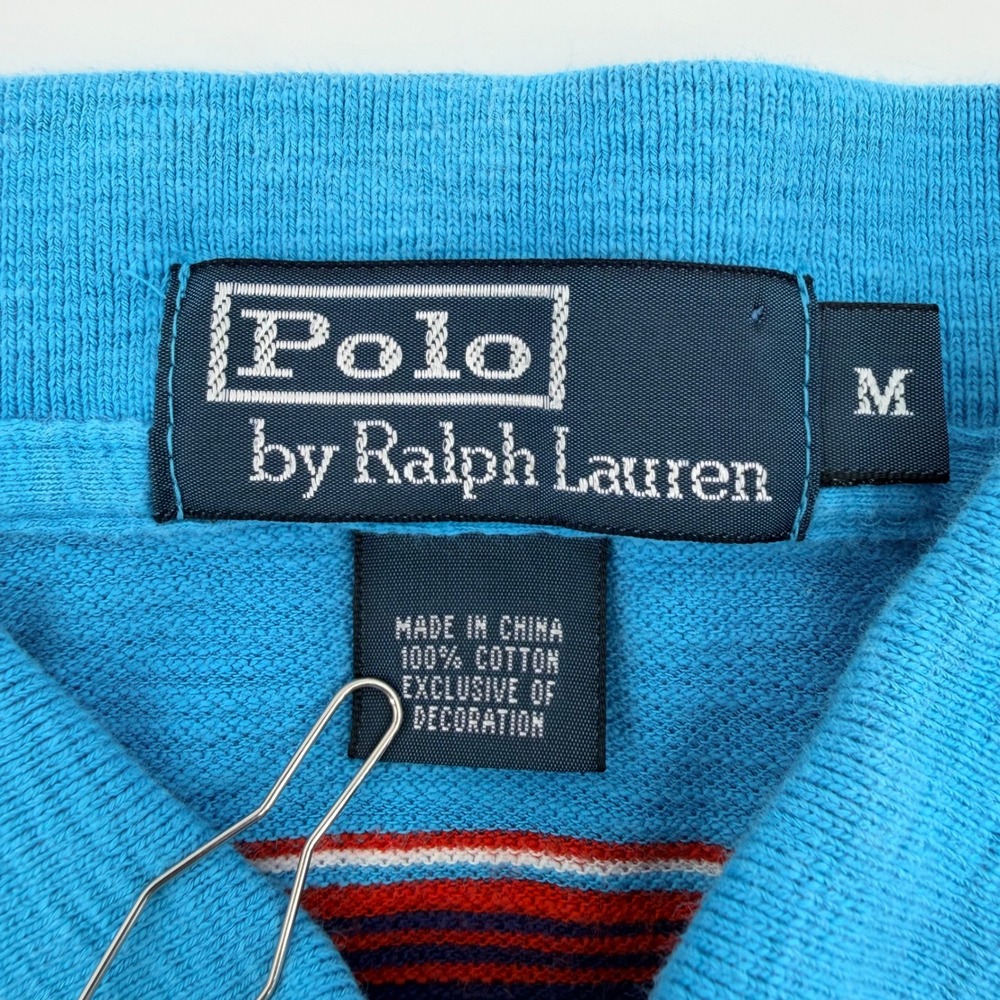 Vintage Polo Ralph Lauren Serape Blanket Stripe Southwestern Style Polo Shirt M - Picture 4 of 7